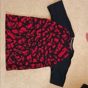 NWOT NIKE Jordan Red and Black Camouflage T shirt